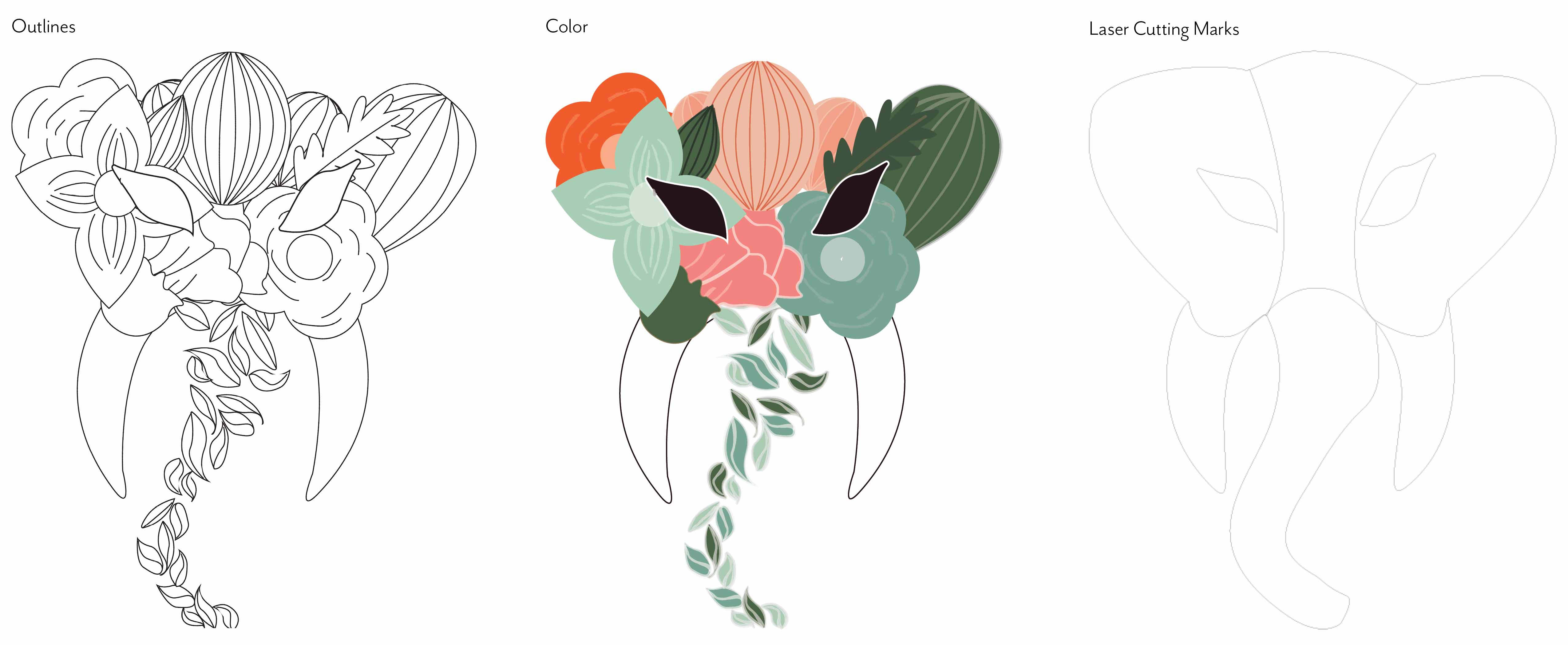 Digital elephant design